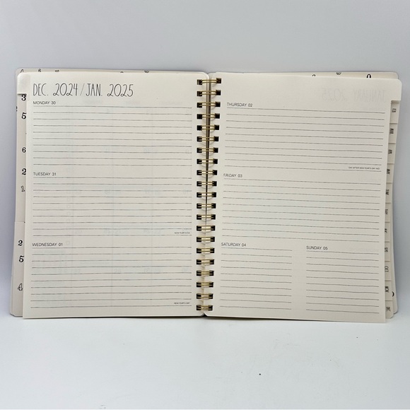 Rae Dunn 2025. (Royal Purple) 12-month Planner Journal Soft Leather Cover - Picture 6 of 12